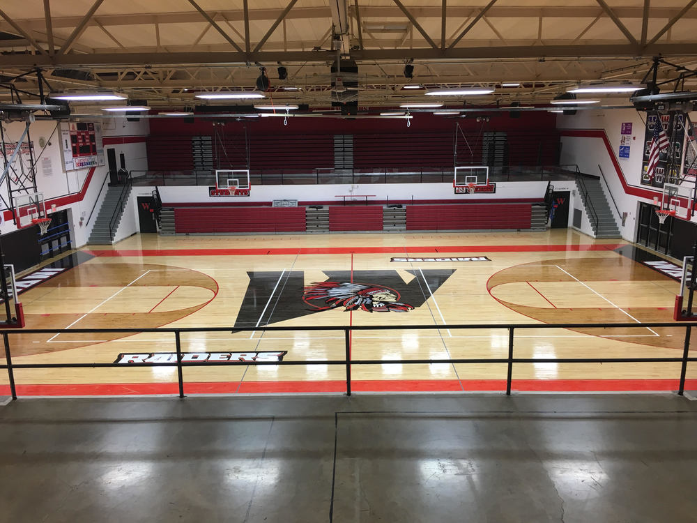 Take a look at Wapahani's sharp new gym floor